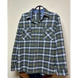 Jachs Men's Heritage Flannel Shirt Size XXL Button Up Multicolor Plaid Cotton